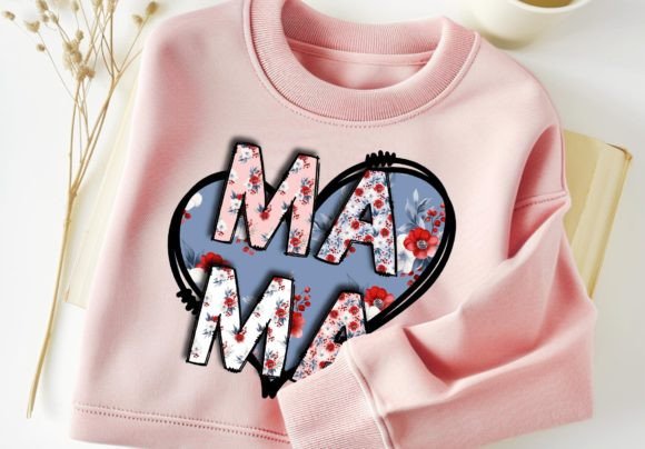 Download Mama Floral PNG Heart Tshirt Design - Design Collection