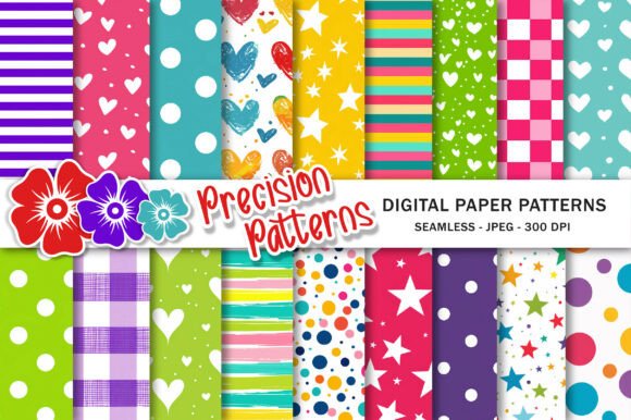 Download Neon Colors Digital Paper Pattern - Paper pattern Collection