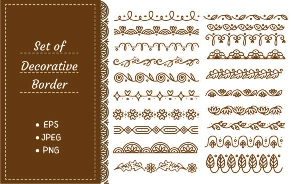 Download Set of Decorative Border, Wedding Design - Design Collection