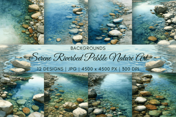 Download Serene Riverbed Pebble Nature Art - Premium Resources