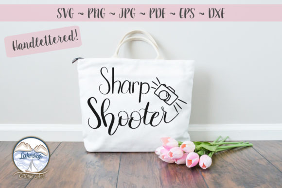 Download Sharp Shooter Hand Lettered Design for Photographers - Design Collection