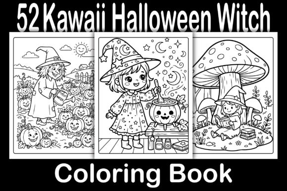 Download Kawaii Halloween Witch Coloring Book - Witch coloring Collection