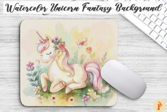 Download Watercolor Unicorn Fantasy Background - Fantasy background Collection