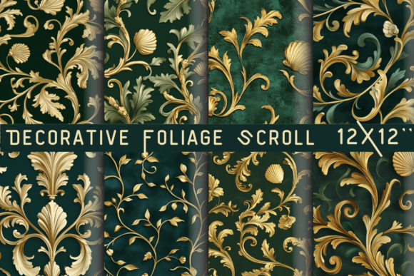 Download Decorative Foliage Scroll Design - Design Collection