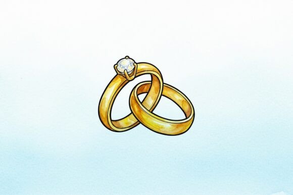 Download Wedding Design of Ring Set - Design Collection
