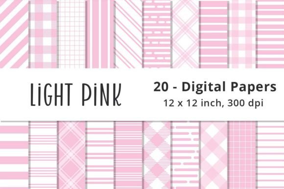Download Light Pink Stripes Digital Paper Pattern - Paper pattern Collection