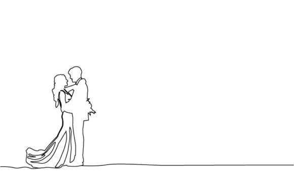 Download Abstract Linear Couple Wedding Design - Design Collection