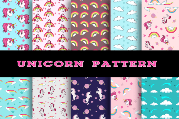 Download Unicorn Digital Paper Patterns - Paper pattern Collection