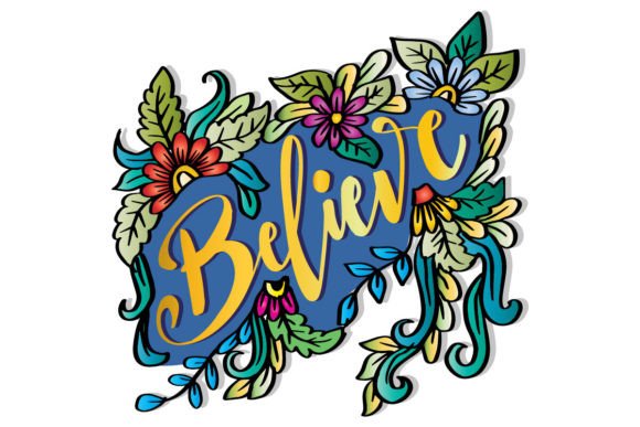 Download Believe with Floral Decoration. - Decoration Collection