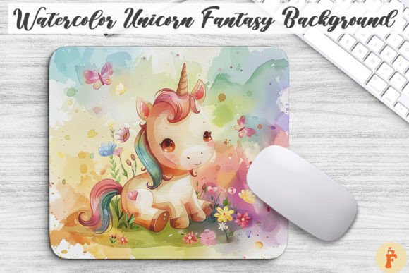 Download Watercolor Unicorn Fantasy Background - Fantasy background Collection