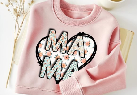Download Mama Floral PNG Heart Tshirt Design - Design Collection