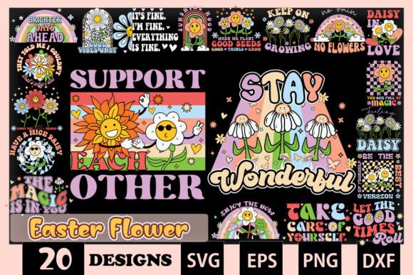 Download Easter Flowers Bundle SVG 20 Designs - Design Collection