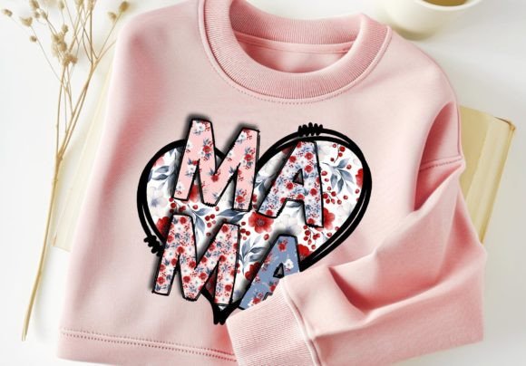 Download Mama Floral PNG Heart Tshirt Design - Design Collection