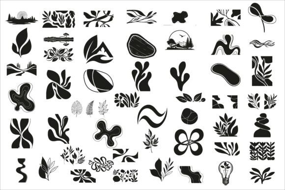Download Elegant Botanical Line Art Panel Design - Design Collection