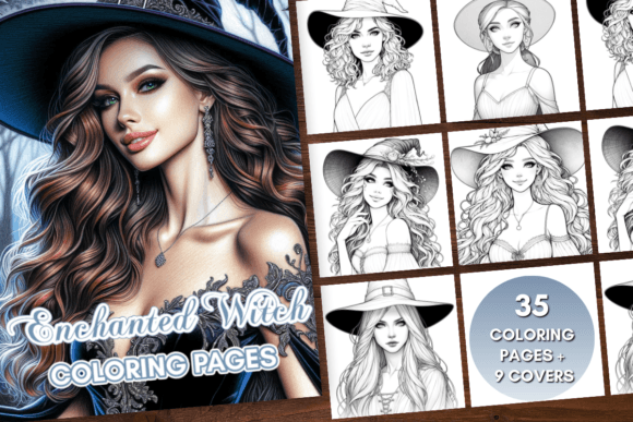 Download Enchanted Witch Coloring Pages - Witch coloring Collection