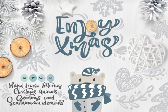 Download Enjoy Xmas Scandinavian Christmas Design - Design Collection