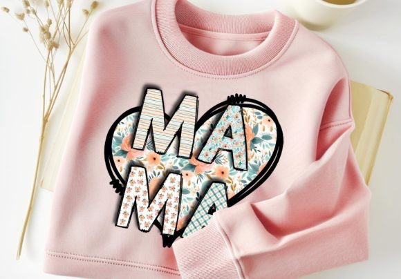 Download Mama Floral PNG Heart Tshirt Design - Design Collection