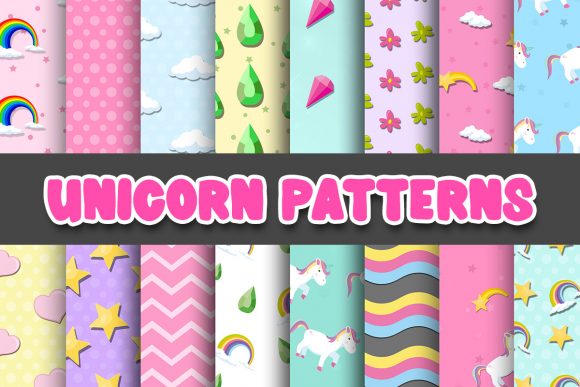 Download Unicorn Digital Paper Patterns - Paper pattern Collection