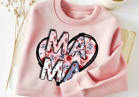 Download Mama Floral PNG Heart Tshirt Design - Design Collection