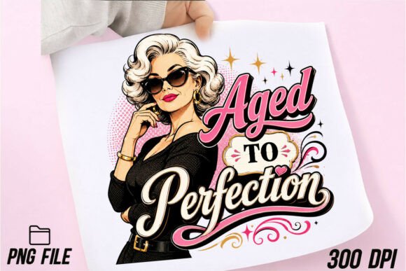 Download Aged to Perfection Halftone DTF Design - Design Collection