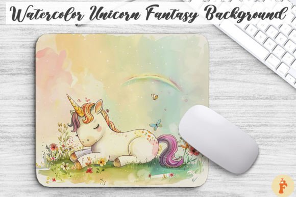Download Watercolor Unicorn Fantasy Background - Fantasy background Collection