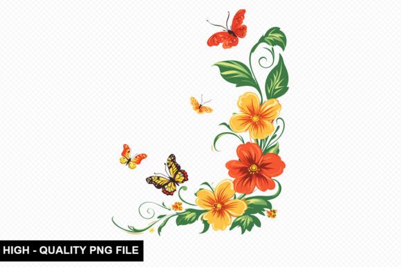 Download Spring Flower Border Clipart Design - Design Collection