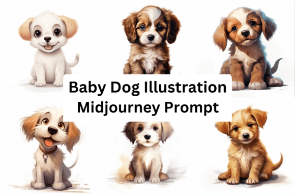 Download Midjourney Prompt for Dog Illustration - Dog illustration Collection